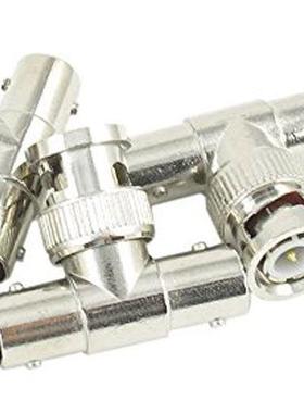 T Shape 3 Way BNC Male to 2 Female RF Coaxial Adapter (Pack