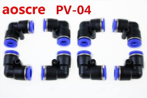 PV-04 touch plastic pneumatic hose L type air elbow fitting