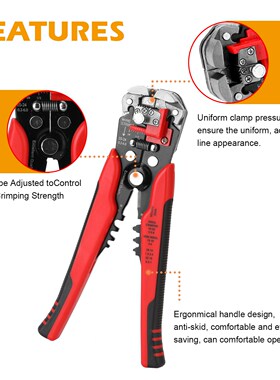 Crimper Cable Cutter Automatic Wire Stripper Crimper Plier M