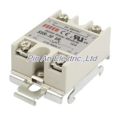 SSR-10VA 10A 24-80VAC Output DIN Rail Base Adjustable Solid