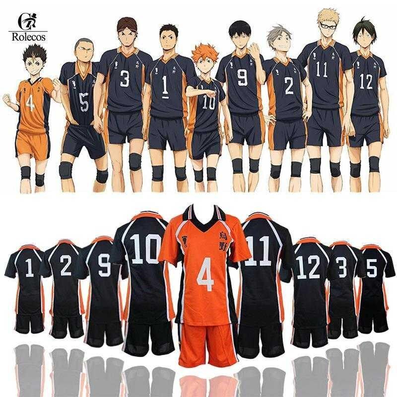 Haikyuu Cosplay Costume Karasuno High School Volleyball Club - 实物图