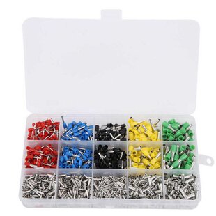 1640pcs Crimp Terminals Tube Type Cold-Press Wire Terminals