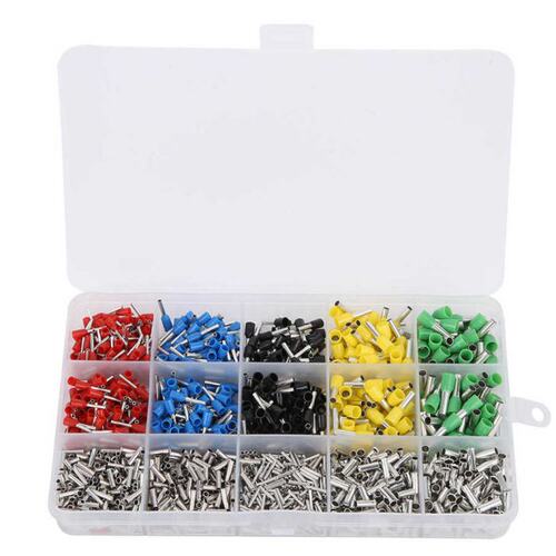 1640pcs Crimp Terminals Tube Type Cold-Press Wire Terminals