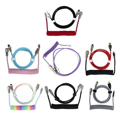Keyboard Aviator Connector Spiral Paracord Sleeve Aviator Ca