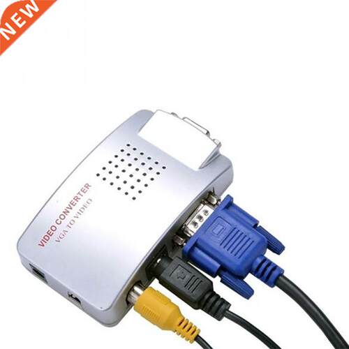 High Resolution AV / Svideo to VGA TV Signal Converter S-vid