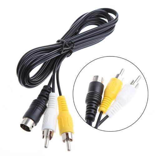 Drop&Wholesale Black 1.5M/5FT Audio Video AV Stereo Comp