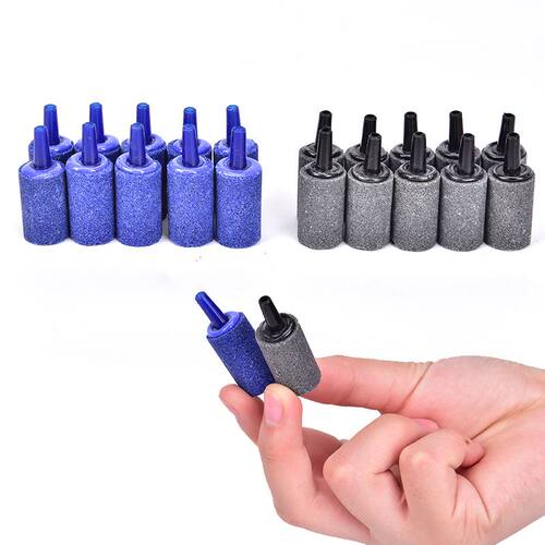 2/5/10pcs Aquium Cylinder Shape Air Stone Mineral Bubbles