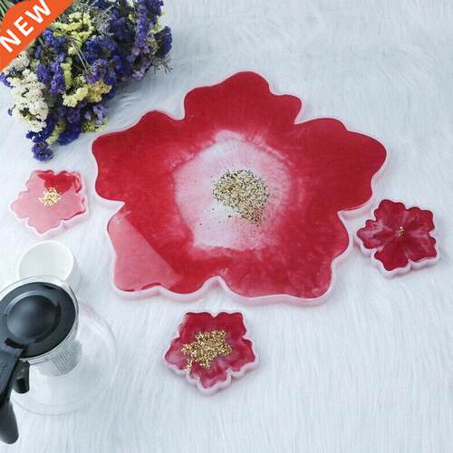 Flowers Shape Coaster Series Silicone Mold Epoxy Resin Ins T
