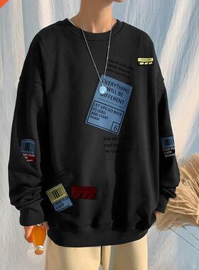 Autumn Spring 2022 Hoodies Sweatshirt For Men's Black Lo