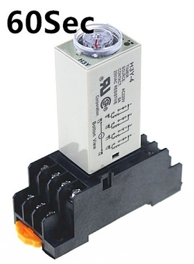 60S HY-4 Power On Time Delay Relay Timer DPDT 14Pins HY-