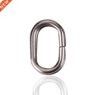 fishing lure 100Pcs Stainless Steel Oval Split Rings Swivel