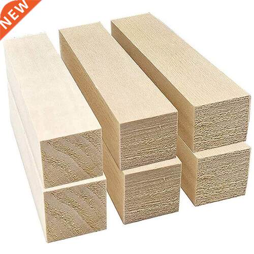 6Pcs Basswood Carving Blocks For Wood Beginners Carving Hobb