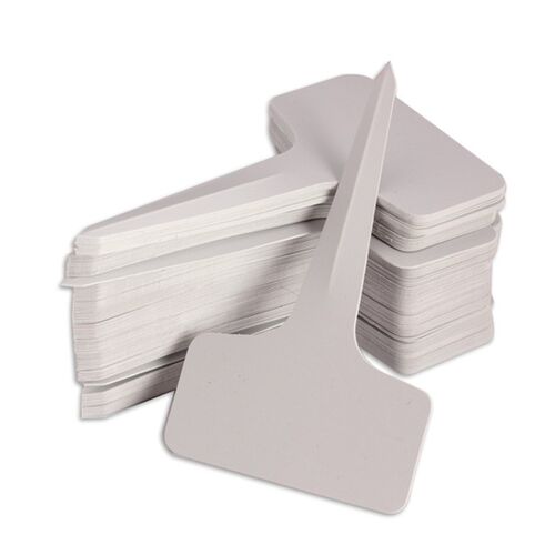 100Pcs/set Plant Markers T-type Tags Markers Nursery Gray Ga