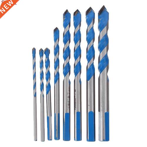 8Pcs Multi Purpose Carbide Tip Drill Bits Set Multi Construc