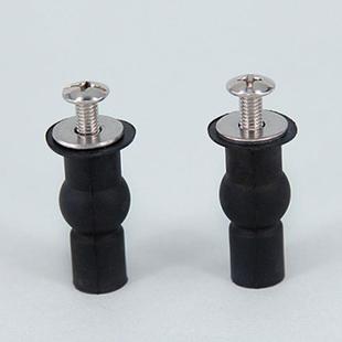 2pcs/lot Stainless steel + rubber Toilet Seat Hinge Screws B