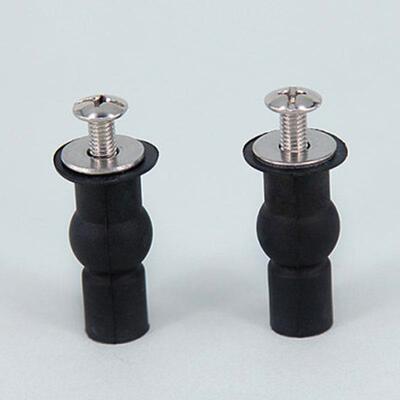 2pcs/lot Stainless steel + rubber Toilet Seat Hinge Screws B