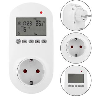Electric Wireless Socket Digital Heating Thermostat Temperat