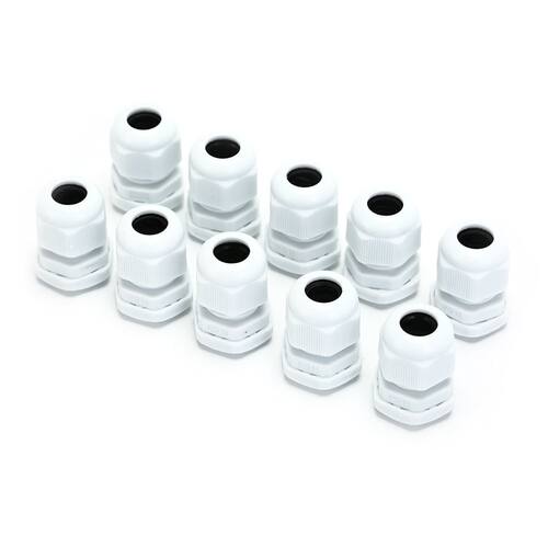 10Pcs 5-10mm Cables IP68 PG11 Black Glands Connectors For Fi
