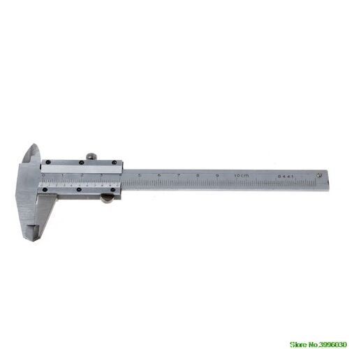 Mini Vernier Caliper 0-100mm Guage Pocket Stainless Steel Me