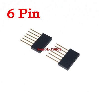 10pcs/lot 2.54MM 6Pin 10MM Long Needle Female Pin Heer Str