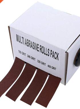 4 Rolls Sanding Belt Drawable Emery Cloth Sandpaper Dry Abra