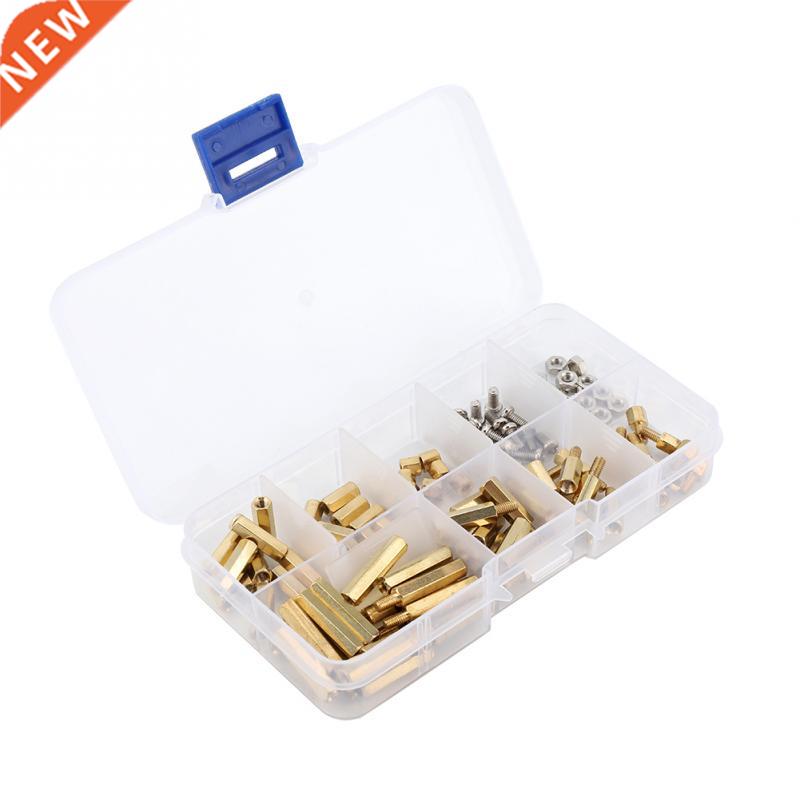 120pcs M Hex Standoffs Threaded Pillar Screws and Nuts Asso