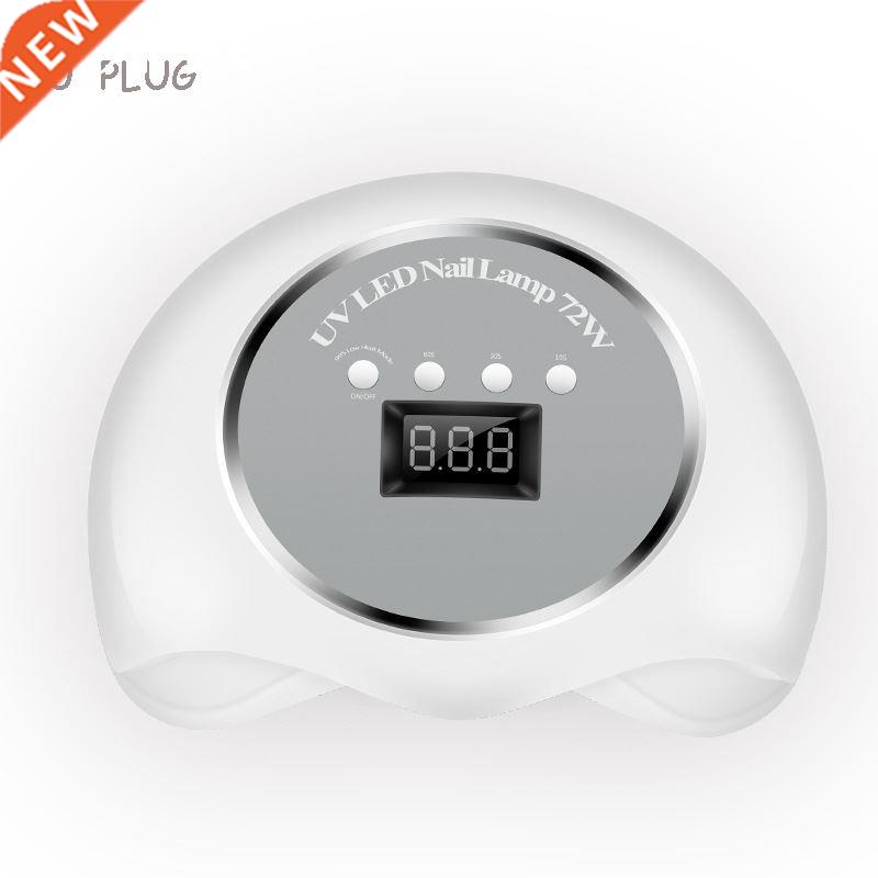 2 Hand 72W Lamp For Nails 10S/30S/60S/99S Timer UV LED Gel