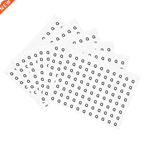 Round Letter Stickers, 25mm Dia Letter Q Self Adhesive PVC L