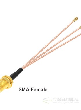 1PCS SMA Female to  u.FL IPX IPEX1 Female Jack 1 to  Tripl