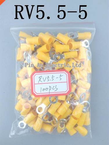 RV5.5-5 Yellow Ring insulated terminal cable Crimp Terminal