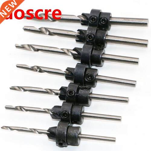 35ED 7 Pieces Sp-iral Drill Bit for Drilling Machines with C