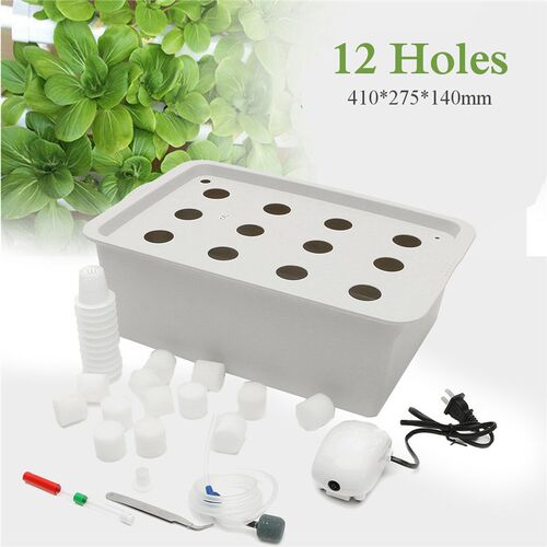 12 Holes Garden Plant Site Hydroponic Garden Nursery Pots Pl