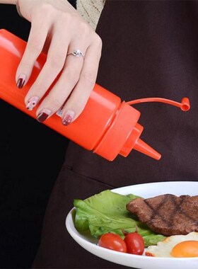 Squeeze Squirt Condiment Bottles with Twist On Cap Lids Ketc