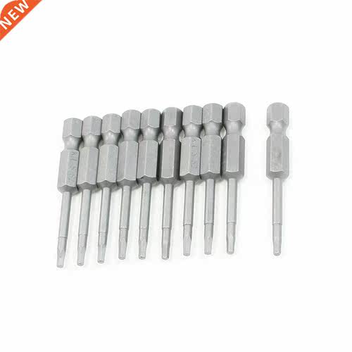 10 Pcs Hexagon 6.35mm Shank 2mm Tip Hex Insert Bits