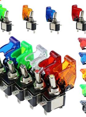 Auto Car Boat Truck Illuminated Led Toggle Switch With Safet