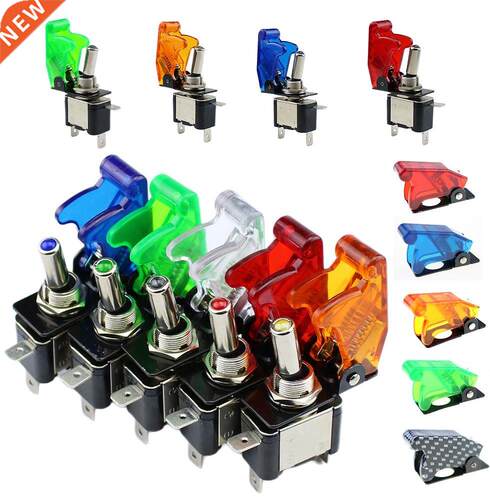 Auto Car Boat Truck Illuminated Led Toggle Switch With Safet