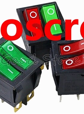 1PCS KCD8 6PIN 16A 250V 20A 125V Double Light Switch Rocker