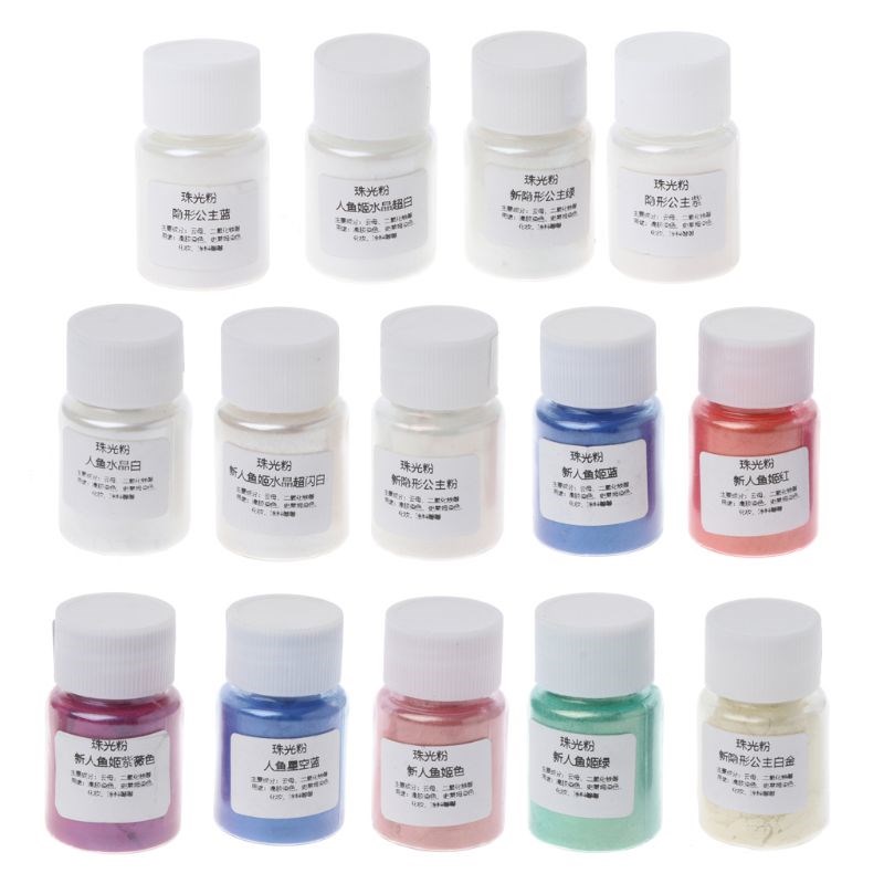 Resin Dye Powder Mica Pearl Pigments Colorants Crystal Mud R