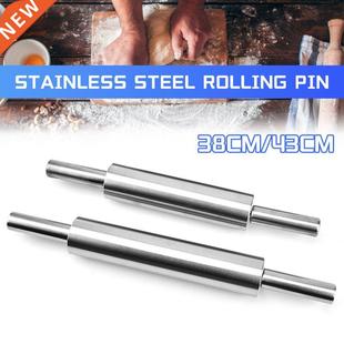 ainless eel Rolling Pin Non-ick Pary Dough Roller Ba