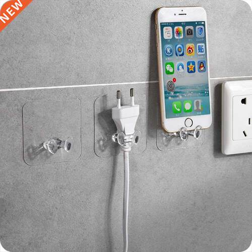 2pcs PVC Strong Adhesive Nails Wall Poster Seamless Wall Hoo