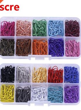 1200pcs Mixed Color Gourd Shape Clothing Sety Pin Metal C