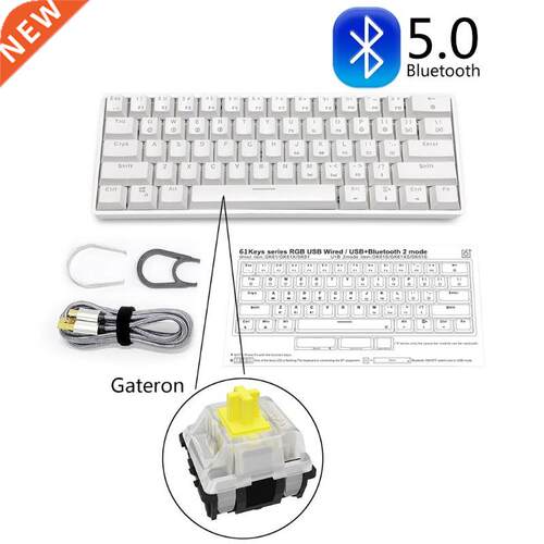 Mechanical Gaming Keyboard 61 Keys BT 5.0 16 million Color R