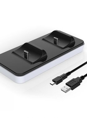 Dual USB C Chging Stand for DualSense Controller Chger w
