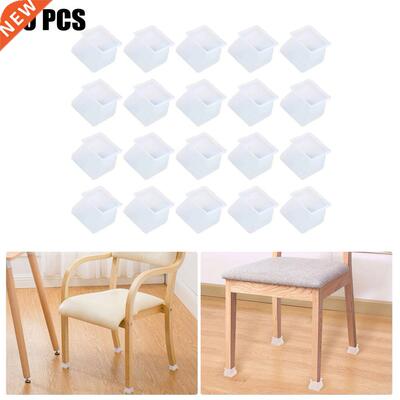 20PCS Slcone Char Table Foot Cover Protector Home Square