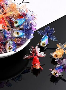 Mini Goldfish Animal Model Decor Pvc Craft Figurine Decorati