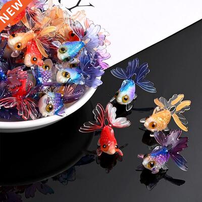 Mini Goldfish Animal Model Decor Pvc Craft Figurine Decorati