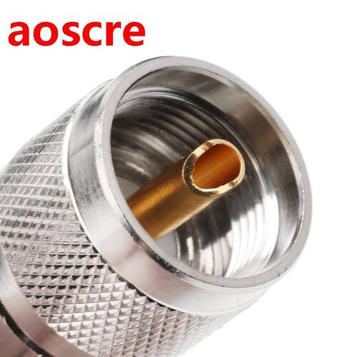 RF Coaxial Adapter UHF Male Plug PL259 Clamp RG8 RG165 RG21
