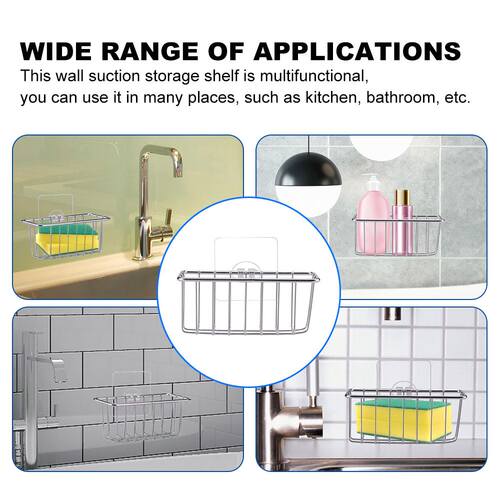 Stainless Steel Sink Hanging Storage Rack Holder Faucet Clip