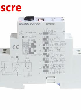 1Pc AC/DC 24-240V DHC19-M Multifunction Timer Time Relay Mod