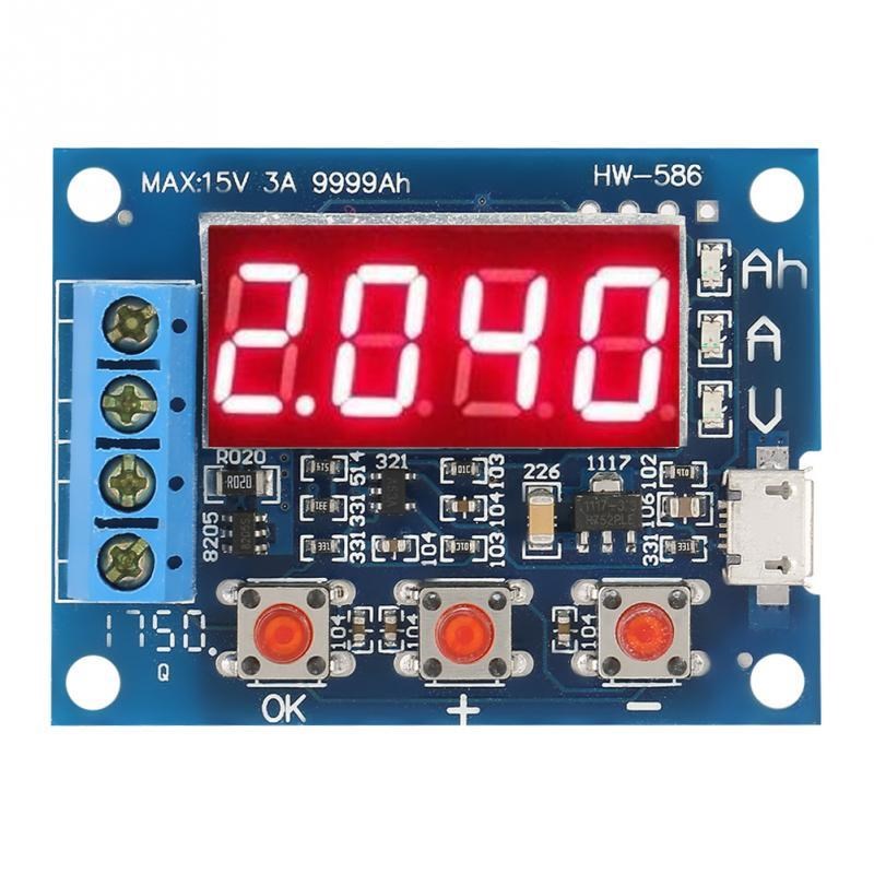 Hi-quality Battery Capacity Meter 18650 Li-ion Lead-acid Dis